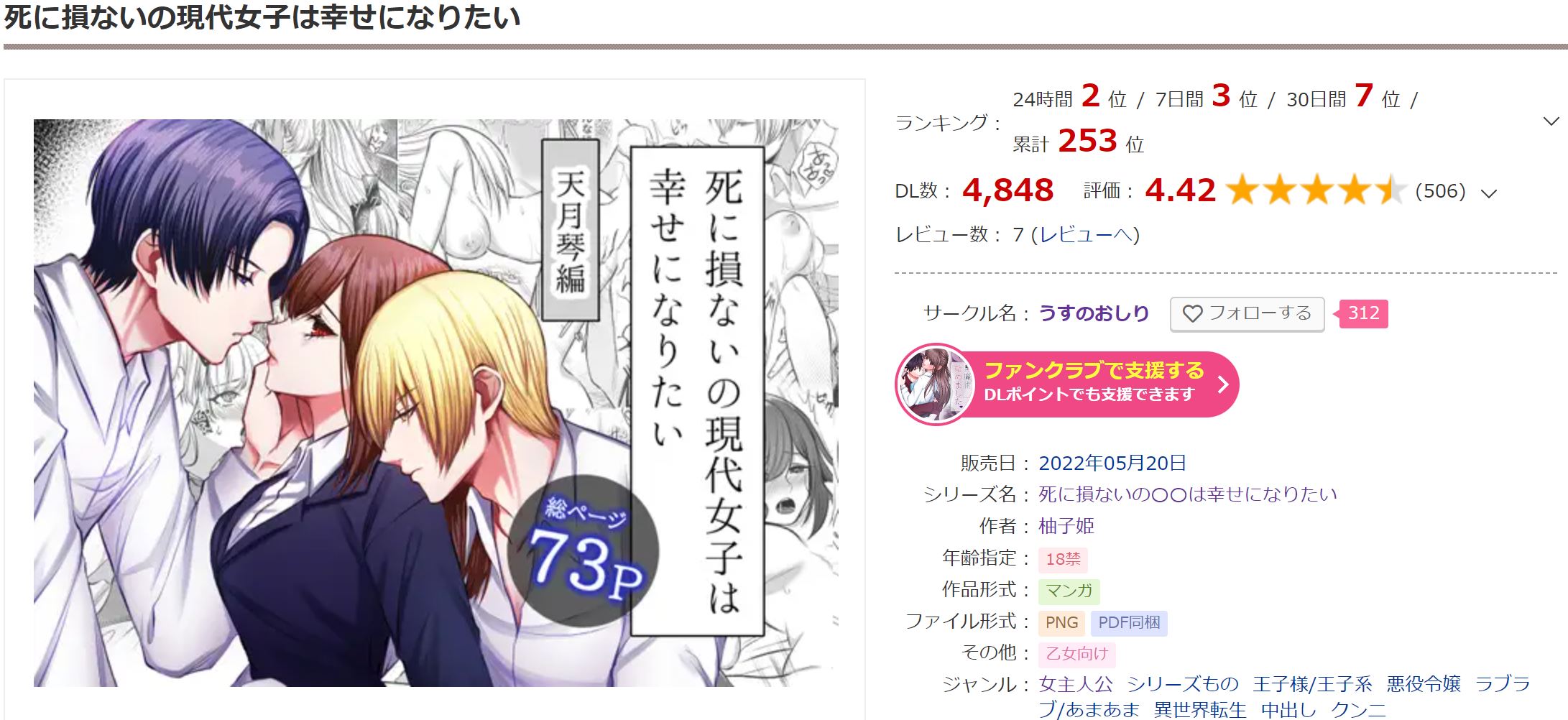 死に損ないの現代女子は幸せになりたい DLサイト