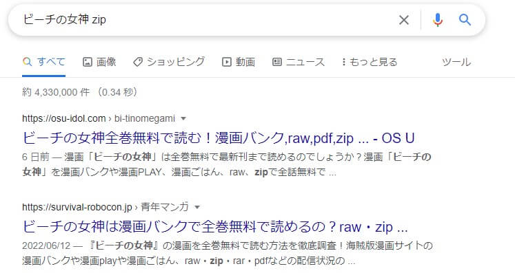 ビーチの女神 zip