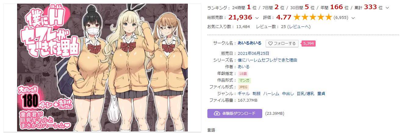 僕にハーレムセフレができた理由 DLサイト