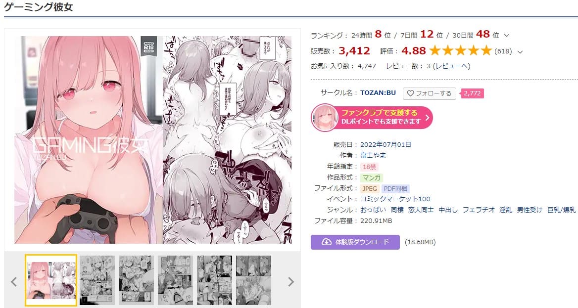 ゲーミング彼女 DLサイト