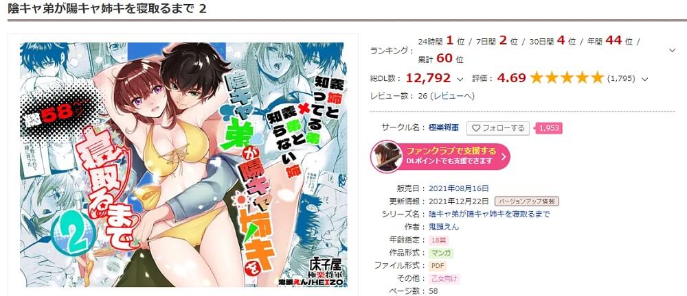 陰キャ弟が陽キャ姉キを寝取るまで2 DLサイト