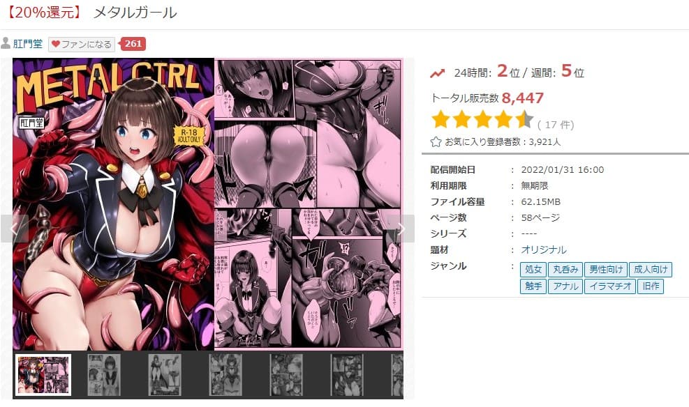 メタルガール FANZA同人