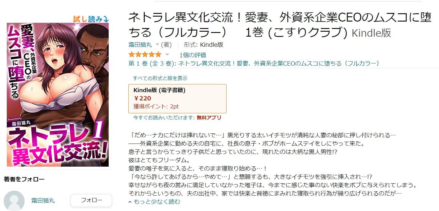 ネトラレ異文化交流！～愛妻、外資系企業CEOのムスコに堕ちる～ Kindle