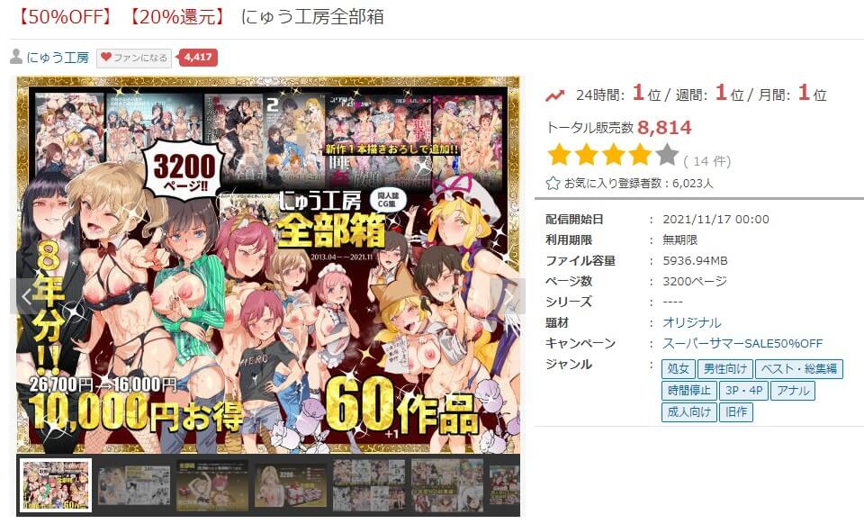 にゅう工房全部箱 FANZA同人
