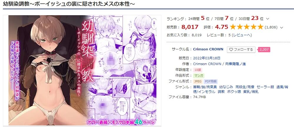 幼馴染調教～ボーイッシュの裏に隠されたメスの本性～ DLサイト
