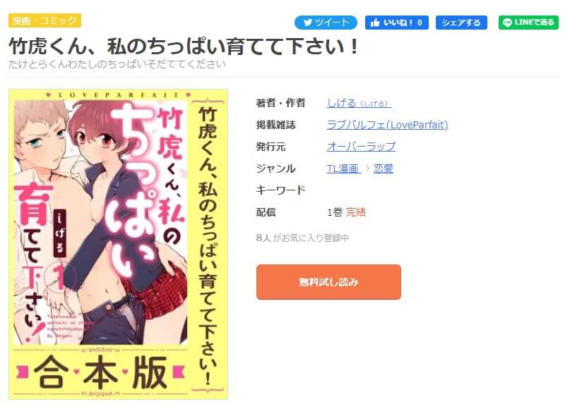 竹虎くん、私のちっぱい育てて下さい！ mangaoukoku