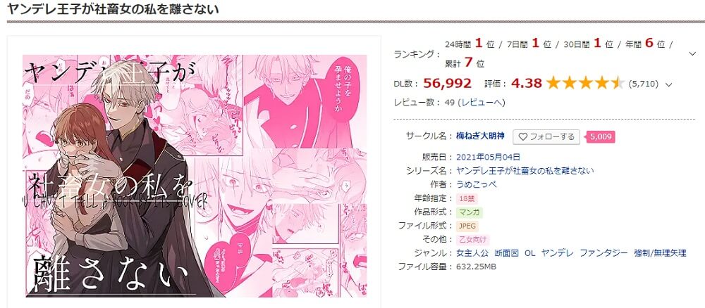 ヤンデレ王子が社畜女の私を離さない DLサイト