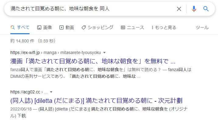 満たされて目覚める朝に、地味な朝食を 同人